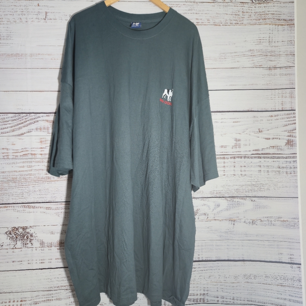 Big Dogs "Kickin Bass" Fishing Boat Green 5XL T-Shirt Made in USA 2001 NWOT